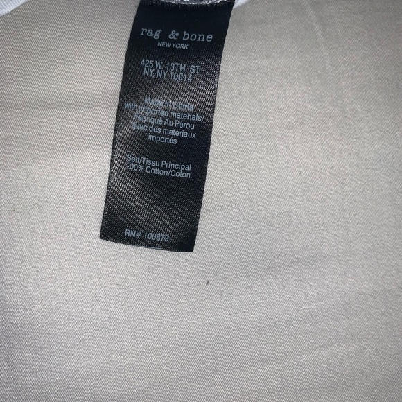 SOLD Rag & Bone Slub cotton Tee - Picture 4 of 5